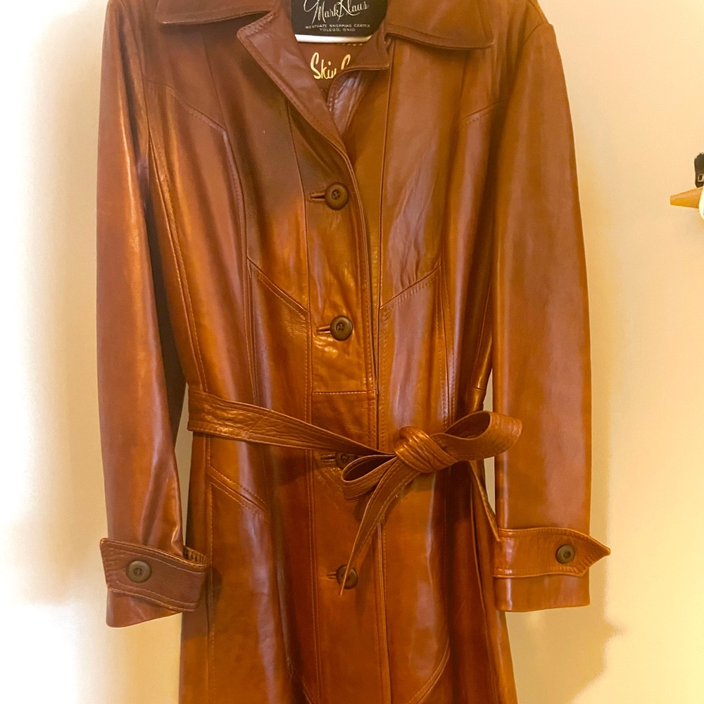 Skin Gear 1970s vintage leather coat.